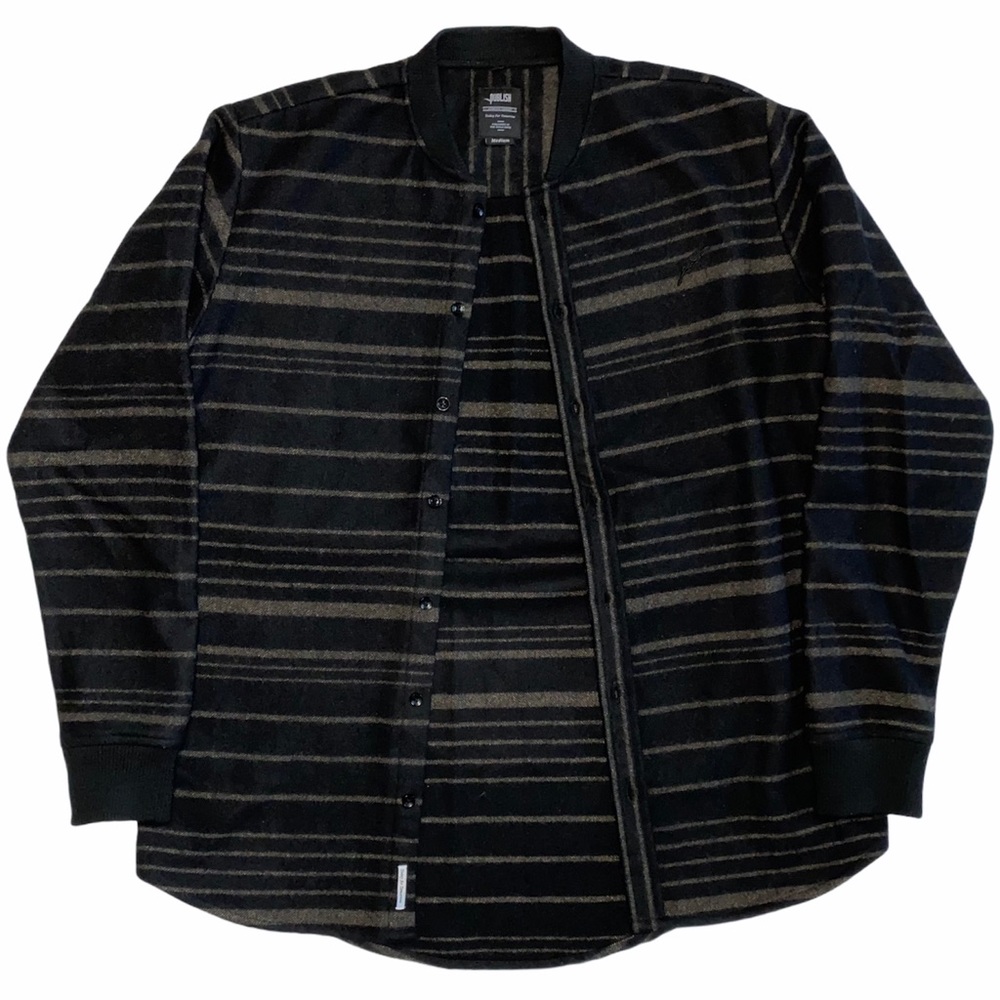Publish Brand Men’s Wool Stripe Button-Up Jacket